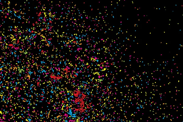 Kleurrijke explosie van confetti — Stockfoto