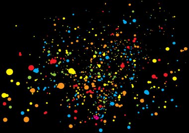 konfeti ile renkli kutlama arka plan