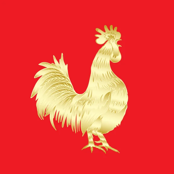 Kinesiska golden rooster — Stockfoto