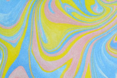 Geleneksel Türk ebru tekniği desen