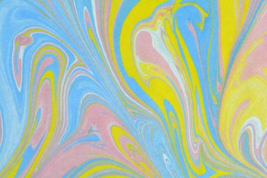 Geleneksel Türk ebru tekniği desen