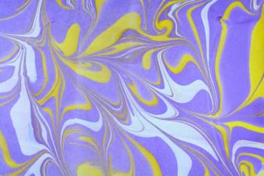 Geleneksel Türk ebru tekniği desen