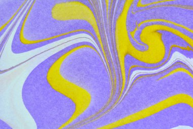 Geleneksel Türk ebru tekniği desen