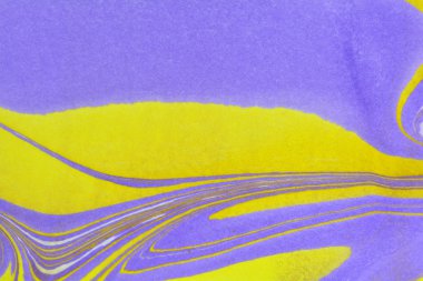 Geleneksel Türk ebru tekniği desen