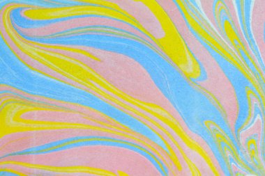 Geleneksel Türk ebru tekniği desen