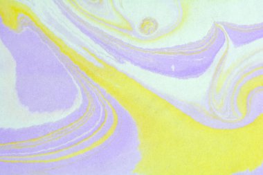 Geleneksel Türk ebru tekniği desen