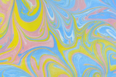 Geleneksel Türk ebru tekniği desen