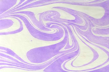 Geleneksel Türk ebru tekniği desen