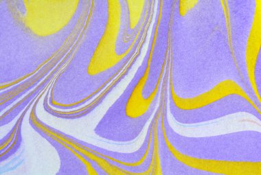 Geleneksel Türk ebru tekniği desen