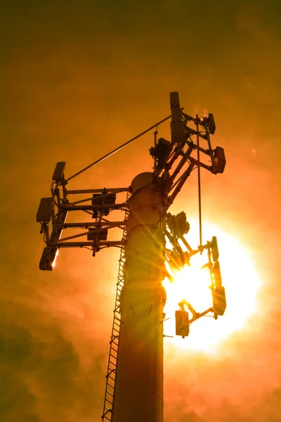 Communication antenna tower — Stock Photo, Image