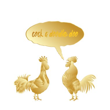 El çizim Çin horozları