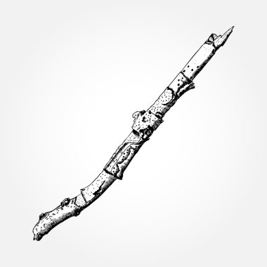 Elle çizilmiş dal dal