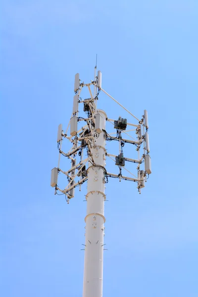 Telecommunication mast television antennas