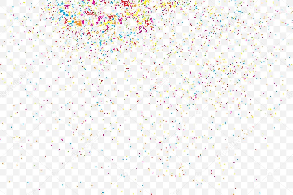 Colorful explosions of confetti