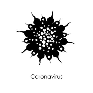 Coronavirus patojen organizma hücresi ve bulaşıcı madde veya bulaşıcı bakteri. 2019-nCoV, Covid-2019, Covid-19 Viral Corona virüsü DNA veya RNA ile, sanatçı yorumlama çizimi. Vektör.