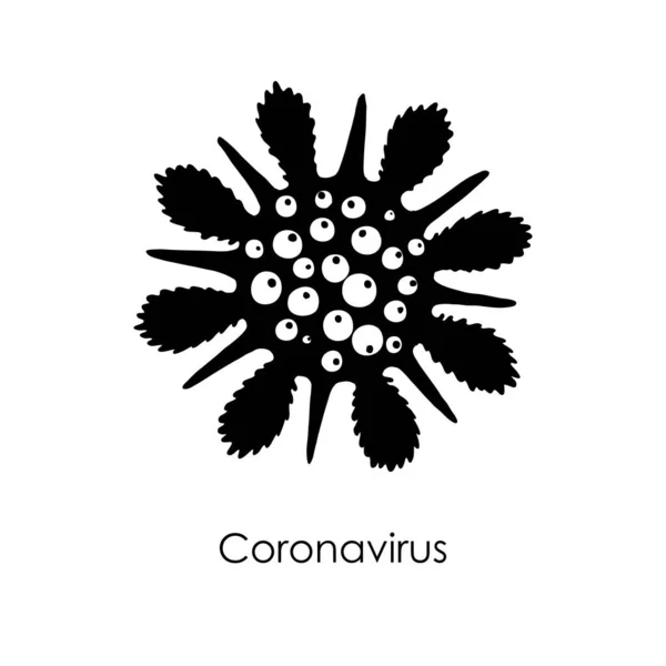 Coronavirus Disease Covid Infection Pathogenic Organism Dna Rna Middle Art — Stock Vector