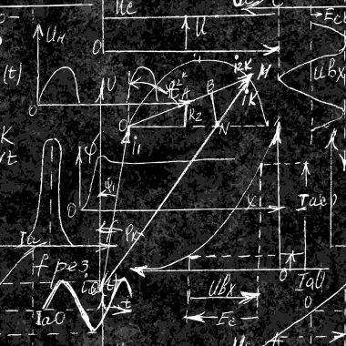 El yazısı matematiksel formüller, matematik ilişkisi veya sembollerle ifade edilen kurallar, toplama, çıkarma, çarpma, bölme gibi çeşitli işlemler ile kusursuz sonsuz şablon arka planı