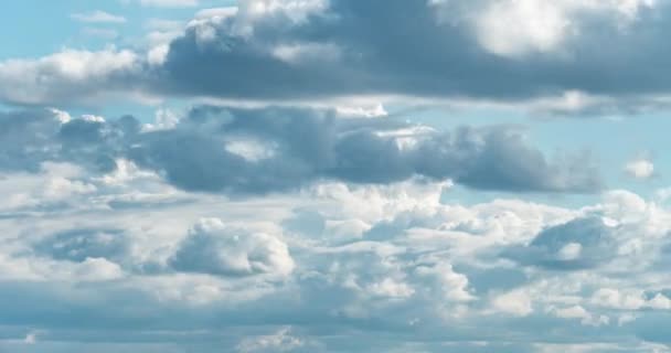 Sky Time Lapse Raw Όμορφο Μπλε Close Σύννεφα Scape Φόντο — Αρχείο Βίντεο