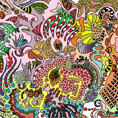 Elle çizilmiş süs doodle