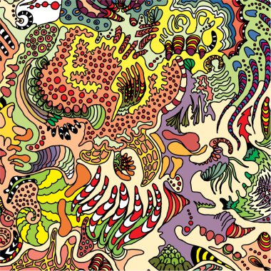 Elle çizilmiş süs doodle