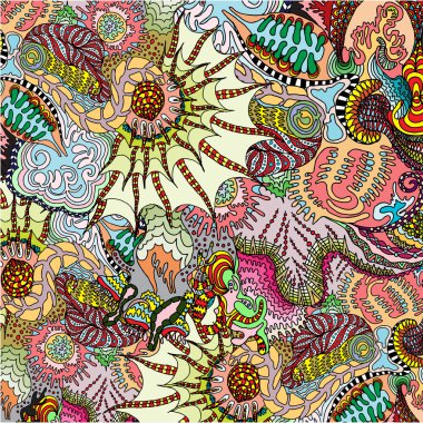 Elle çizilmiş süs doodle