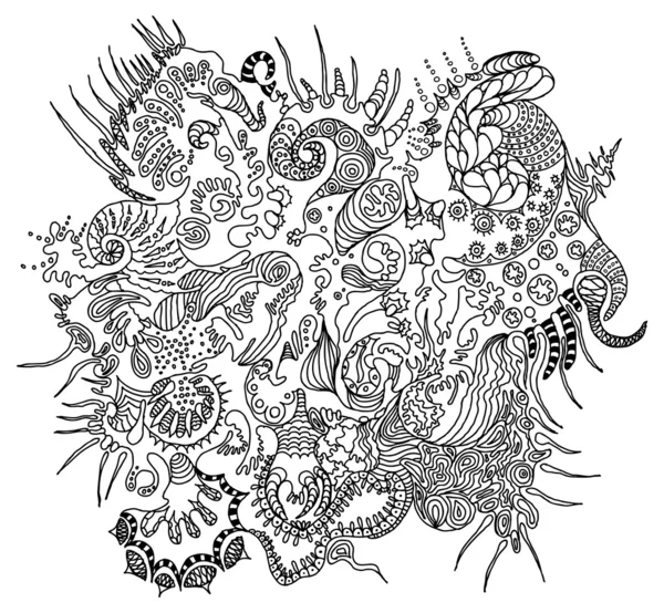 Abstrakter Doodle-Hintergrund — Stockvektor