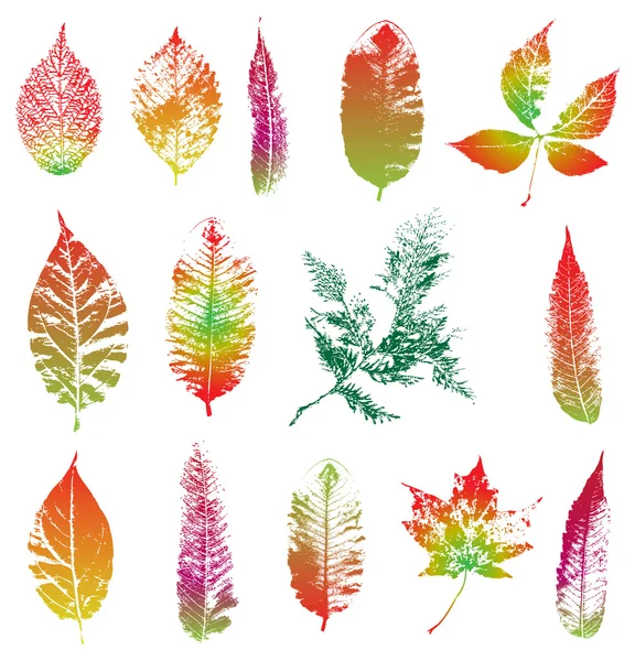 Background of fallen autumn leaves — Stock Vector