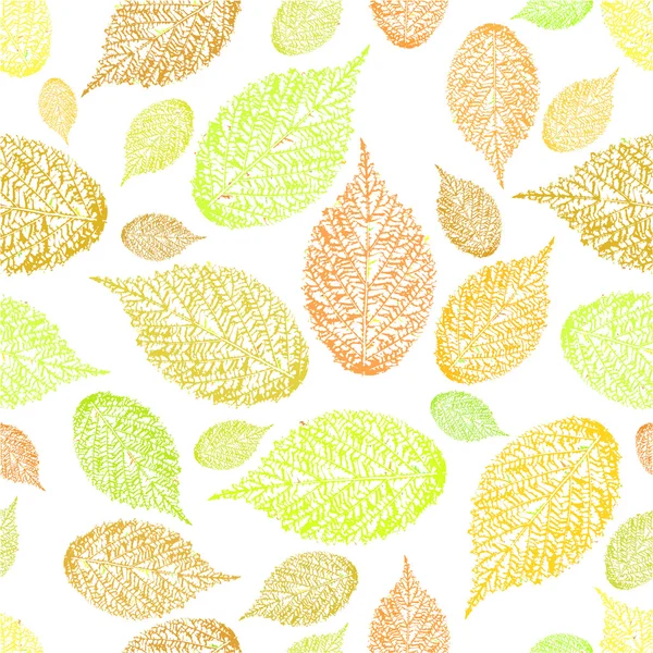 Fondo de hojas de otoño caídas — Vector de stock