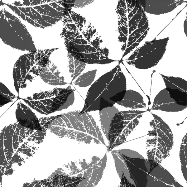 Autumn leaves, seamless pattern — Stock Vector