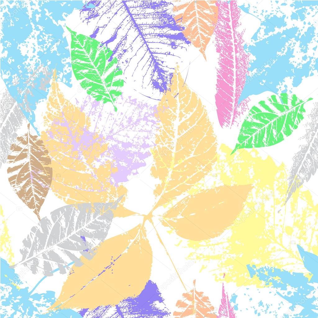Bright background  autumn leaves