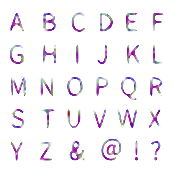 Akvarell alfabetet — Stock vektor