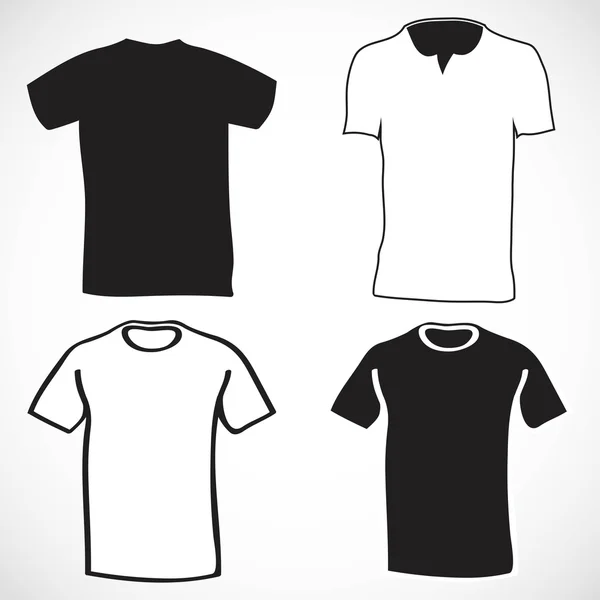 남성 t-셔츠 디자인 서식 파일 — 스톡 벡터
