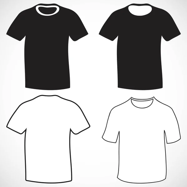 Mannen t-shirt ontwerpsjabloon — Stockvector