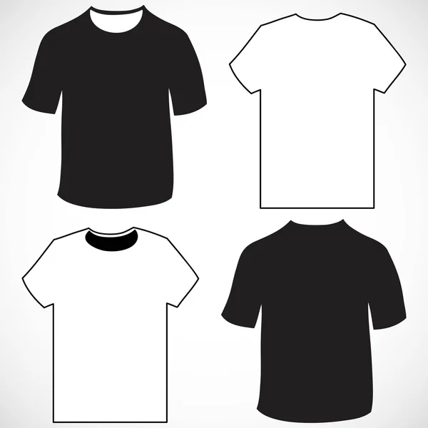 남성 t-셔츠 디자인 서식 파일 — 스톡 벡터