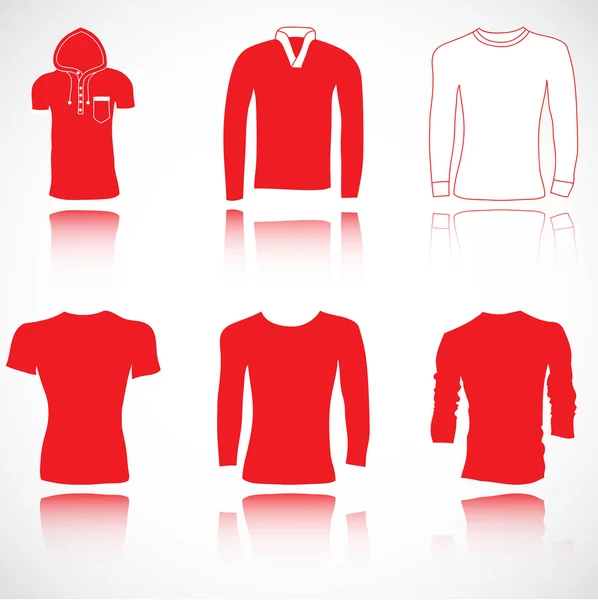 T-shirt, tröjor och tröja — Stock vektor