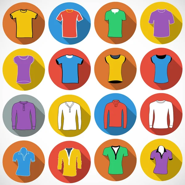 T shirt Icons illustration — Stock Vector