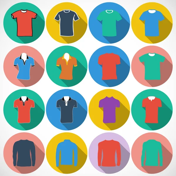 T shirt pictogrammen — Stockvector