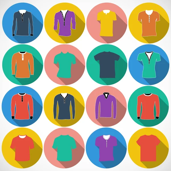 T shirt Icons — Stock Vector