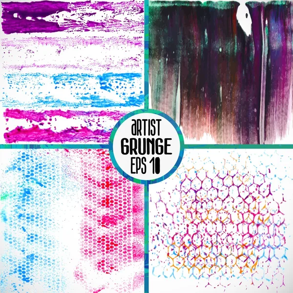 Grunge textures elements — Stock Vector