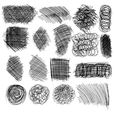 Elle çizilmiş çizgiler kümesi