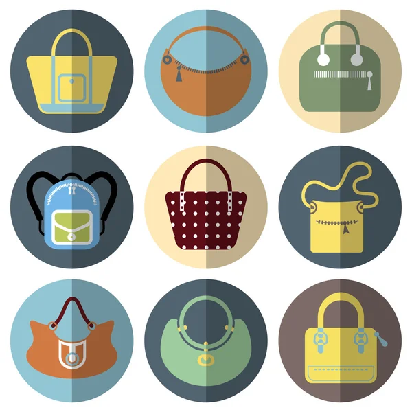 Iconos de bolsa para aplicación — Archivo Imágenes Vectoriales