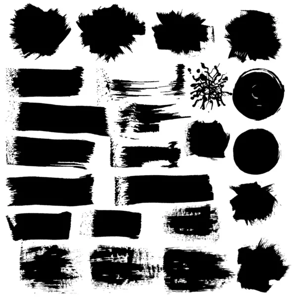 Brush strokes collection — Stock Vector