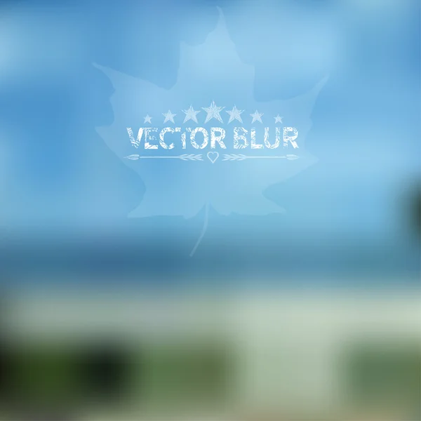 Blurred landscape, ecology — Stock Vector