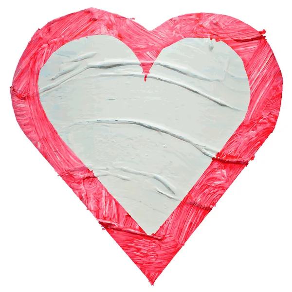 Corazón pintado de acuarela — Archivo Imágenes Vectoriales
