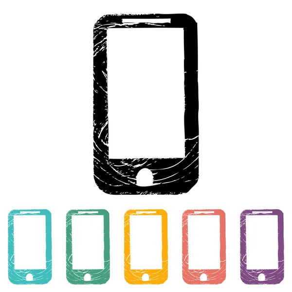 Phone flat icon set — Stock Vector