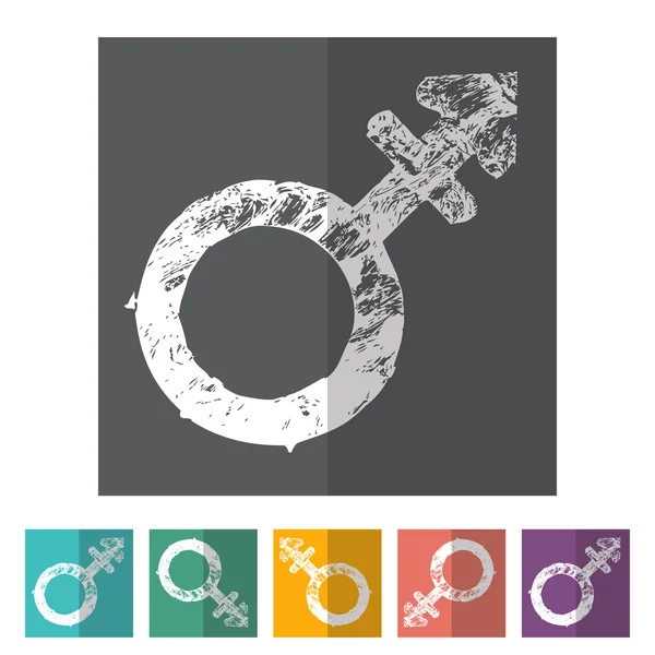 Gender symbol icons — Stock Vector