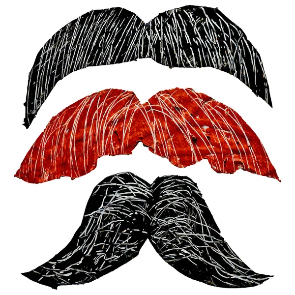 Hipster mustache set — Stock Vector