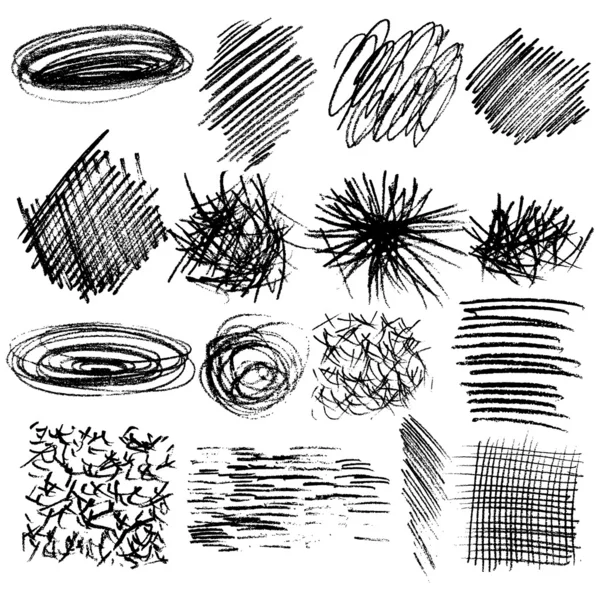 Hand drawn textures — Stock Vector