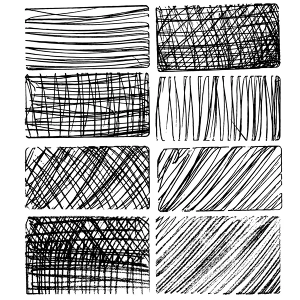 Textures de dessin rugueuses — Image vectorielle