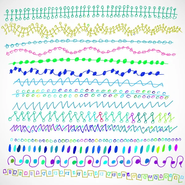 Ligne frontière définie — Image vectorielle